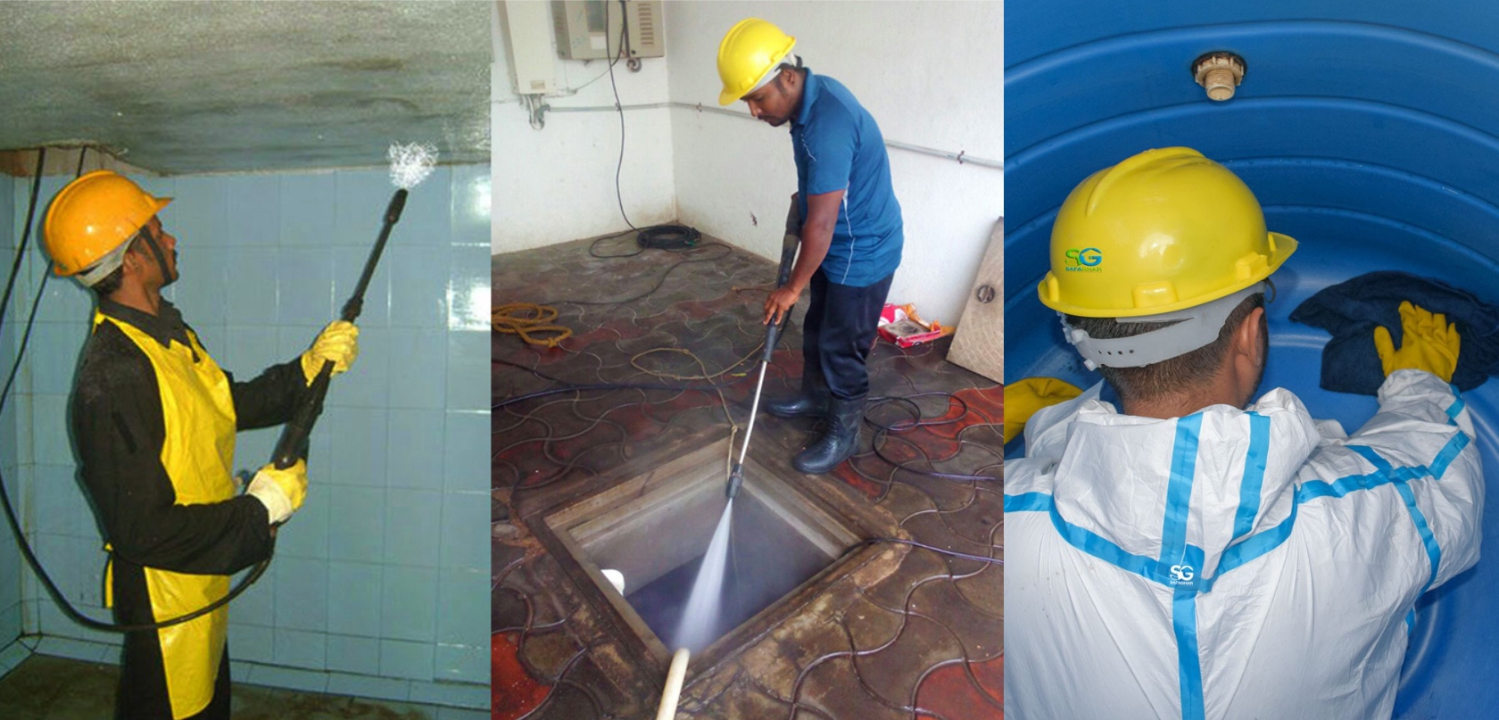 تنظيف خزانات المياه